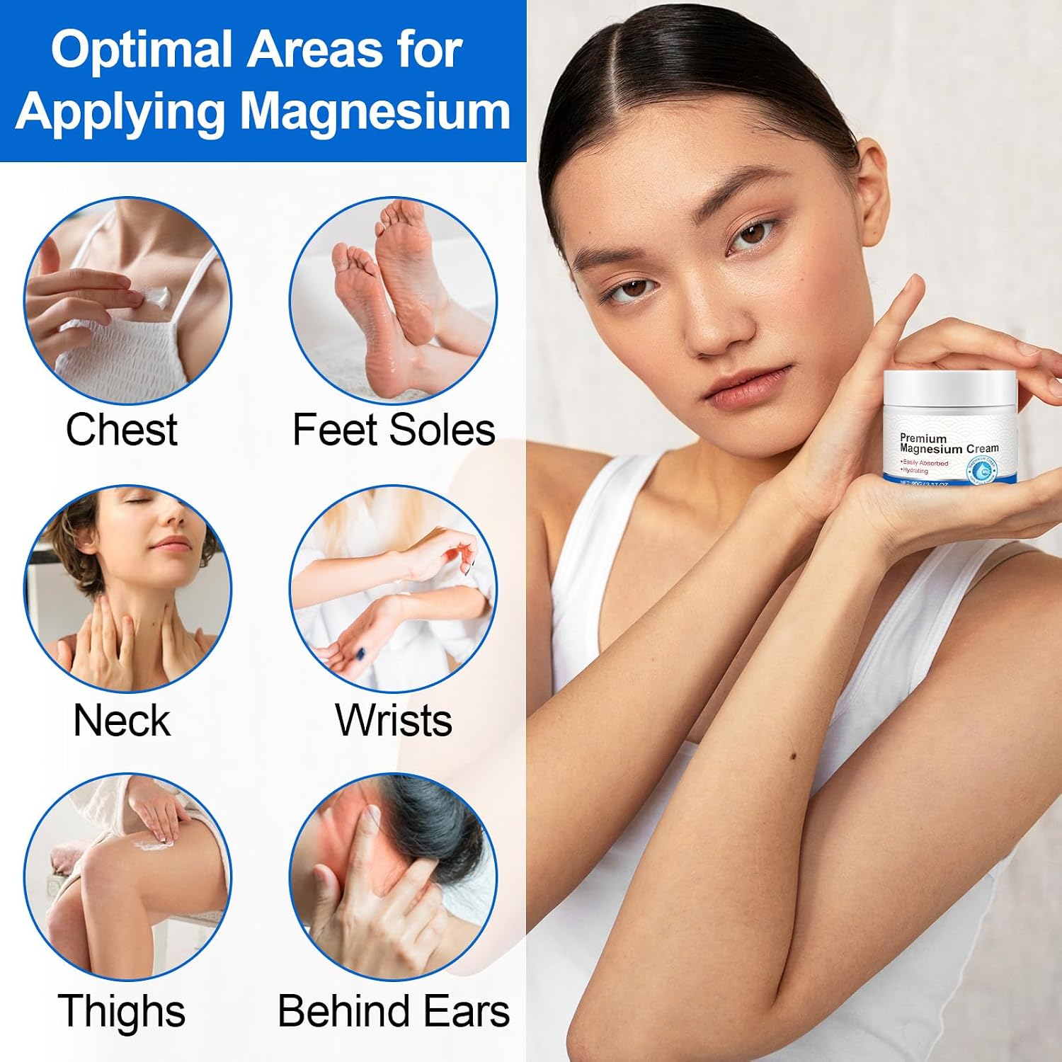 Detalle 2 de 2Pack Magnesium Cream 2× for Muscle and Joint relief