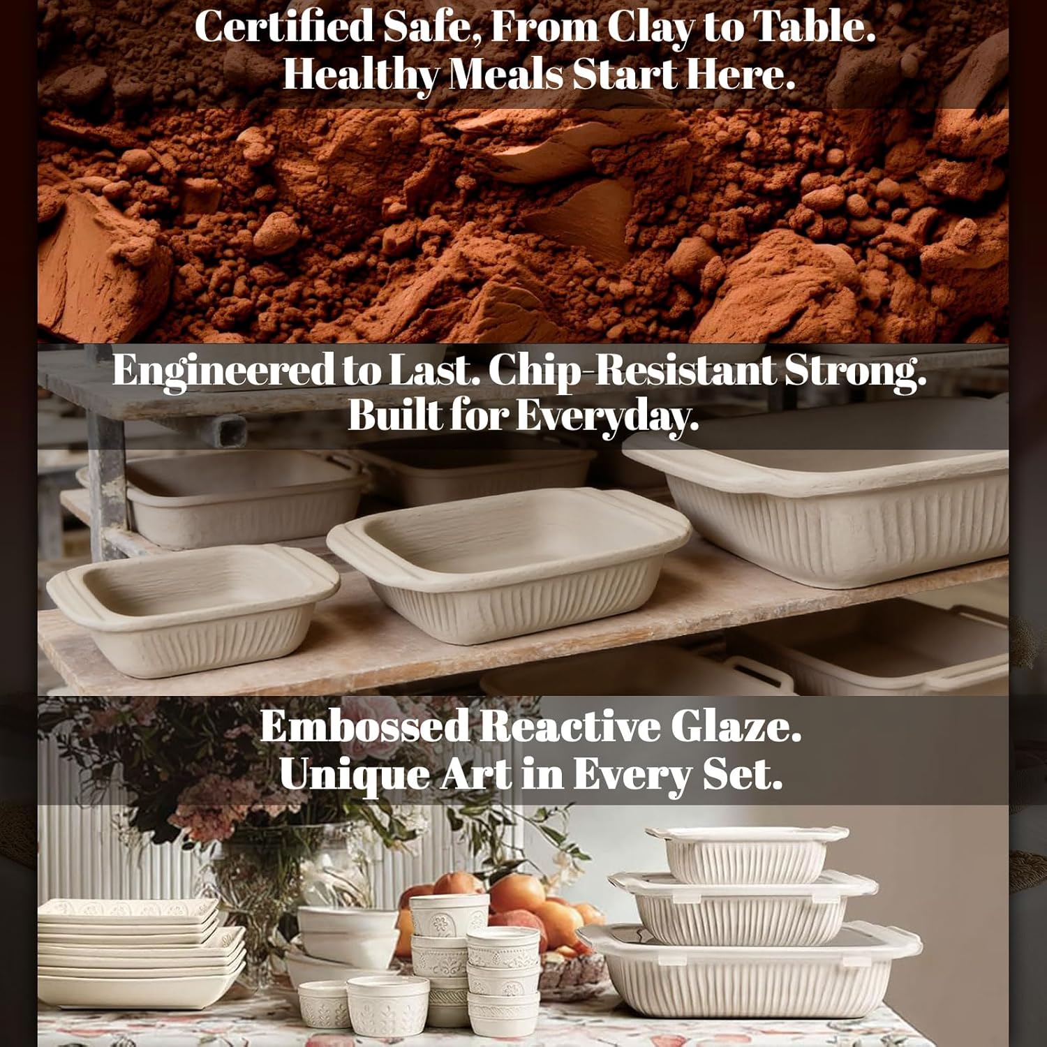 Thumbnail 6 de Artena Baking Dish 5.1 Quart Rectangular Ceramic