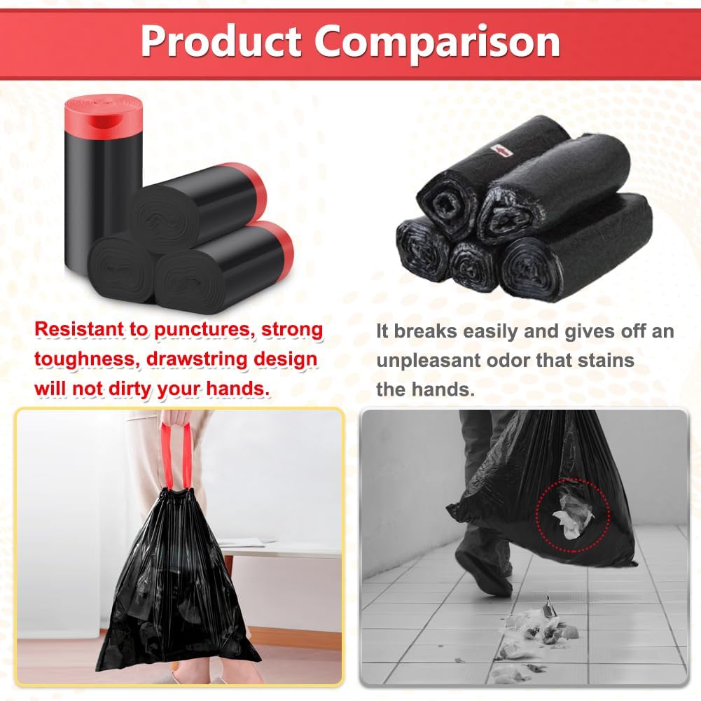 Thumbnail 2 de QILERR Bin Bags 20L Thick Drawstring
