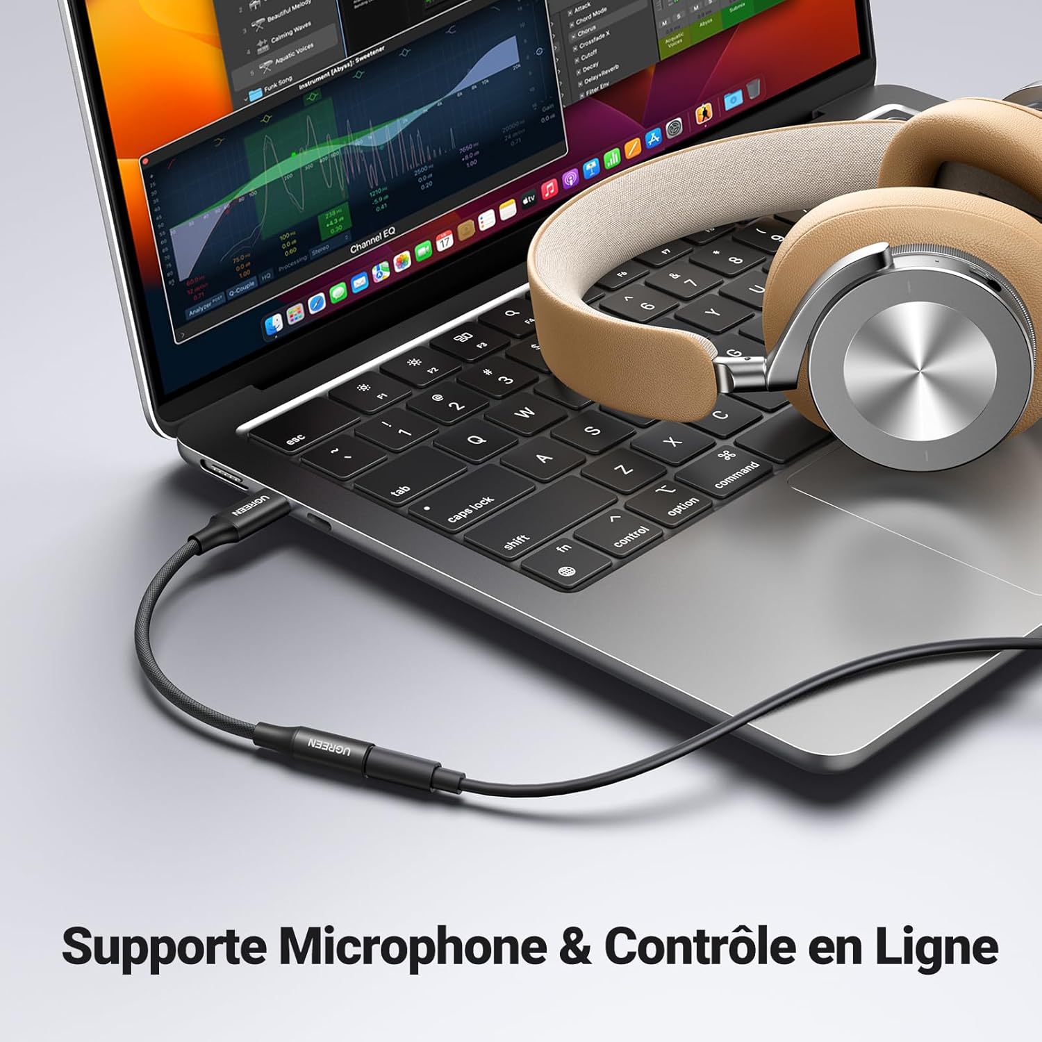 Thumbnail 4 de UGREEN Adaptateur USB-C vers Jack 3,5 mm TRRS avec DAC (4 pôles) – micro et contrôle compatibles