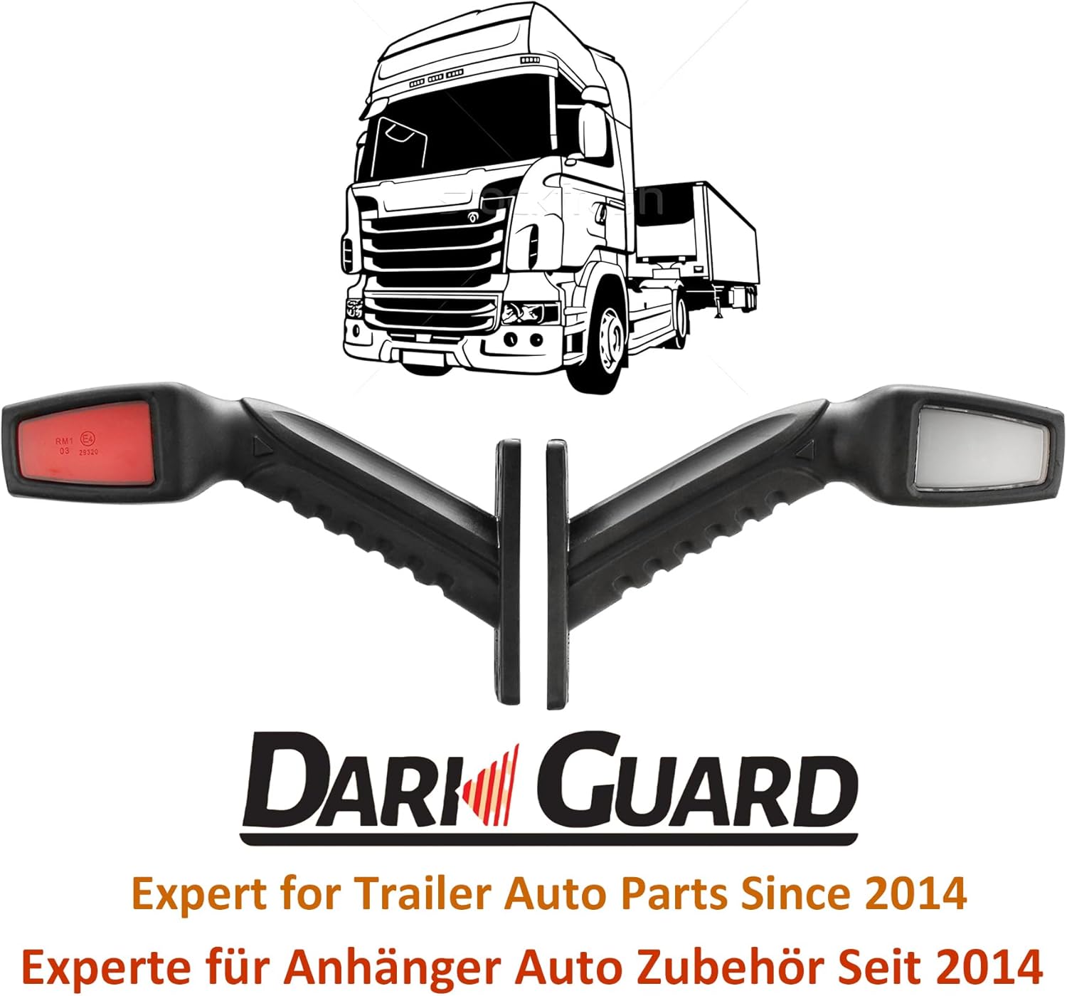 Detalle de DARKGUARD Left & Right LED Side Marker Lights – 12V/24V, IP67, ECE Approved