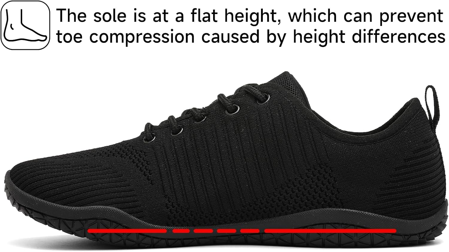 Thumbnail 3 de Geweo Barfußschuhe für Damen & Herren – Barfuß Sneaker mit breiter Zehenbox, Zero-Drop Sohle (Gr. 37–47)