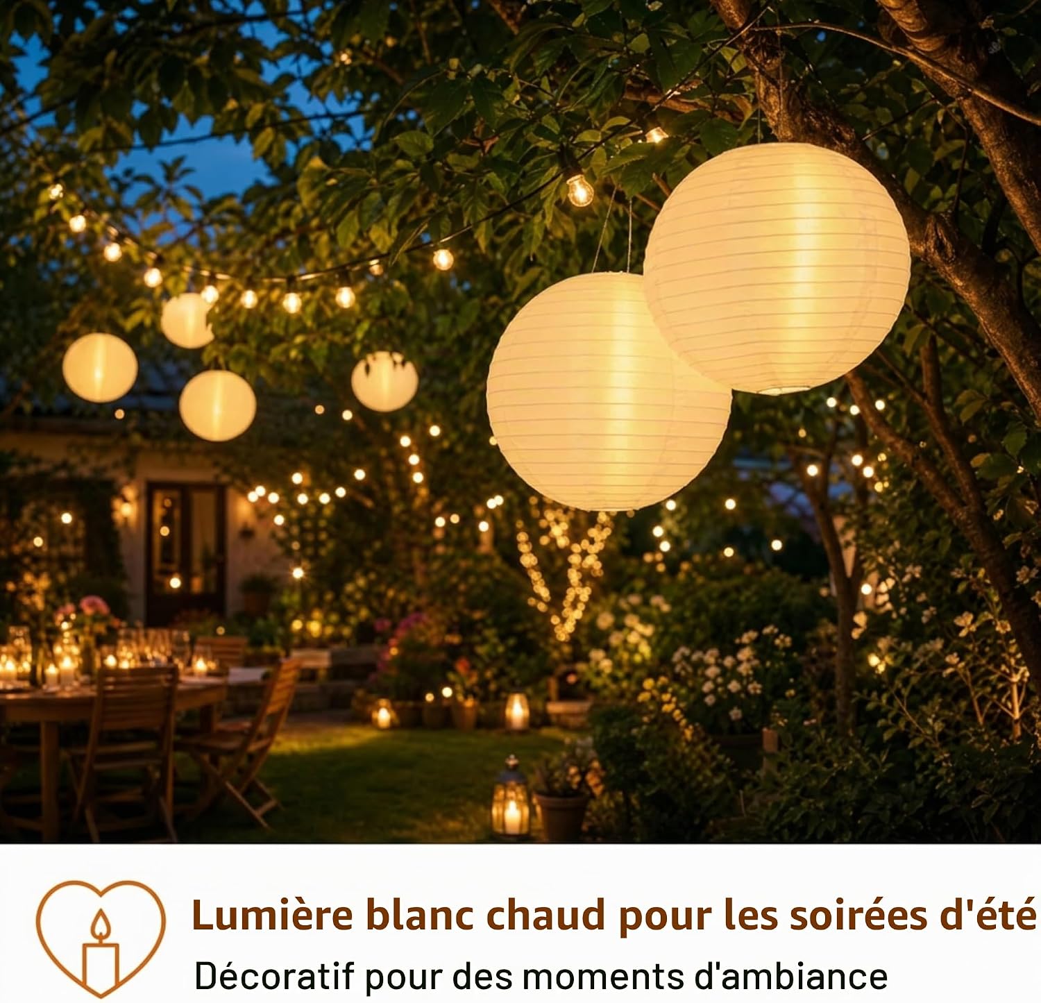Detalle 2 de Hellum 524512 led-lampionnen voor buiten, set van 12 met warmwit licht