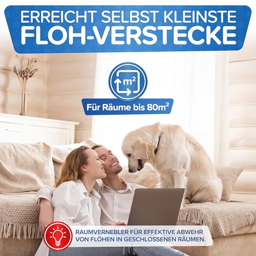 Detalle de Patronus Flöhe Power Fogger – maximale Sofortwirkung 2x150 ml