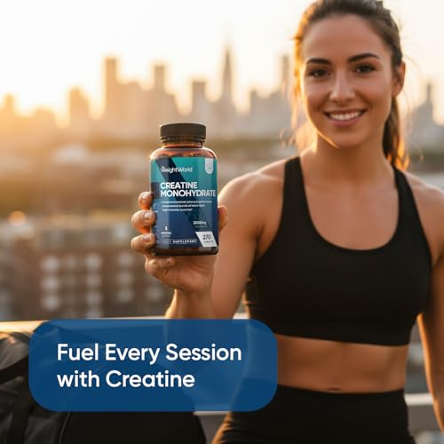 Thumbnail 2 de WeightWorld Creatine Monohydrate 3000mg – 270 Vegan Tablets (3 Months Supply)