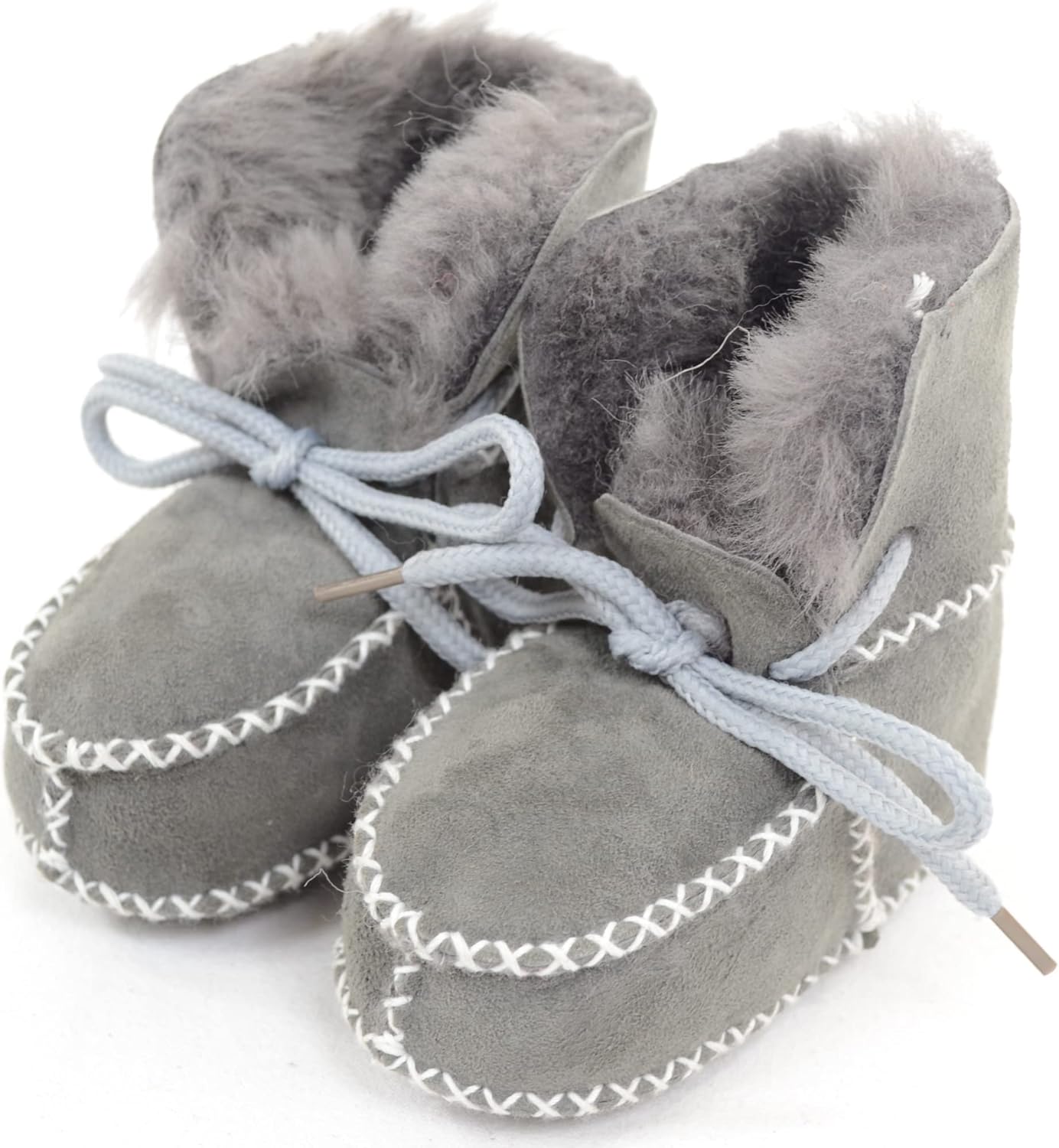 Thumbnail 3 de SNUGRUGS Baby/Children's Sheepskin Booties with Lace Up Fastening