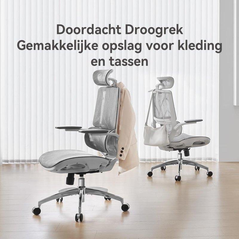 Detalle 2 de Silla Ergonómica Sihoo M59as con reposabrazos 3D abatibles y malla alta calidad