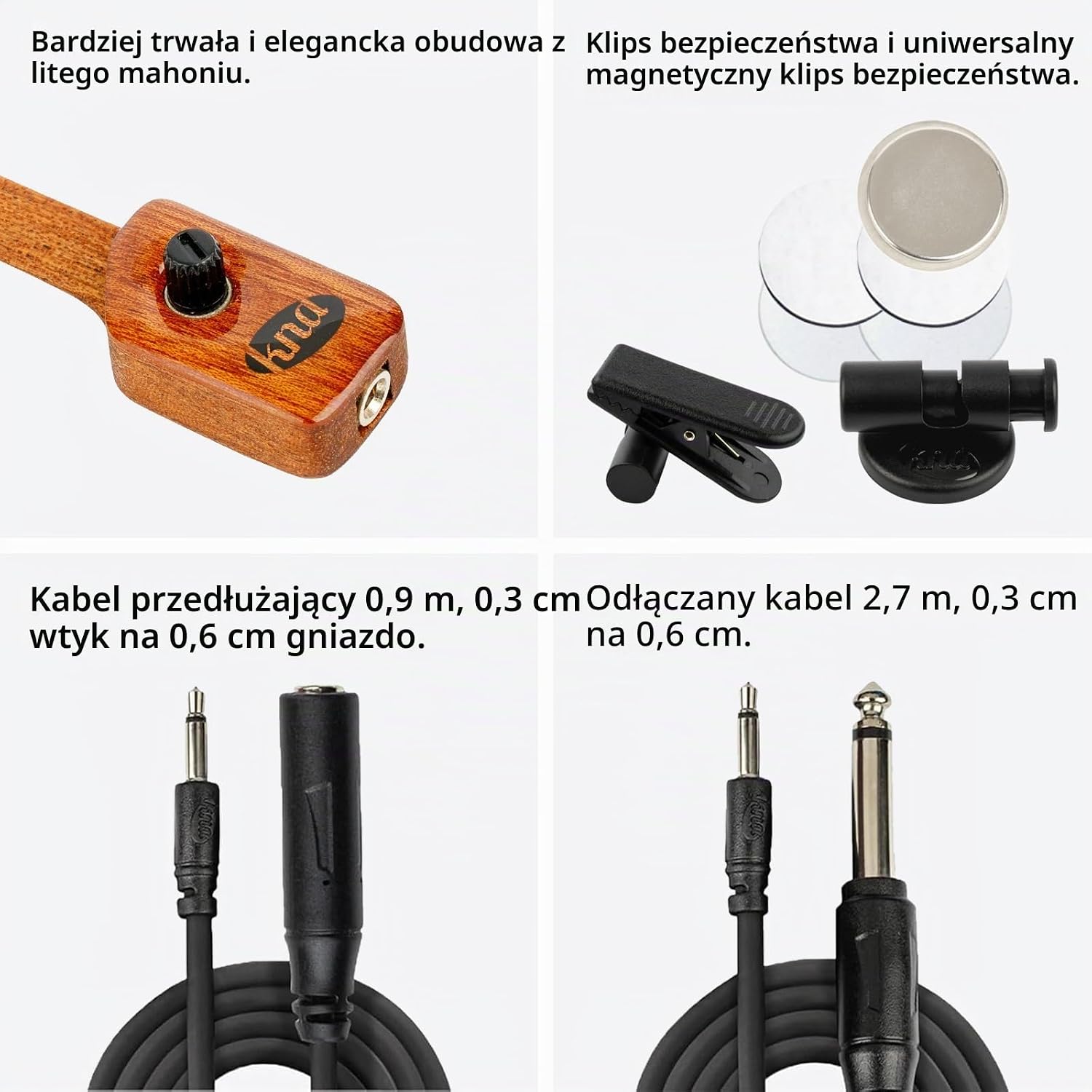 Detalle de KNA NG-2 – przetwornik piezo do gitary klasycznej z regulacją głośności