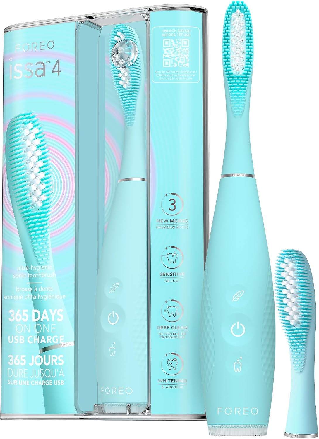 Detalle de FOREO ISSA 4, brosse à dents sonique 4-en-1