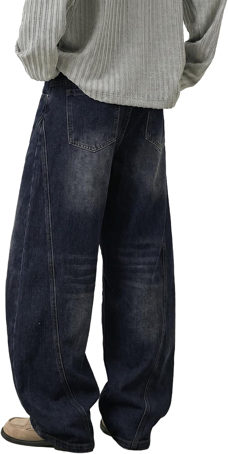 Thumbnail 4 de Icymay Mens Baggy Jeans, Wide-Leg Y2K Denim Pants