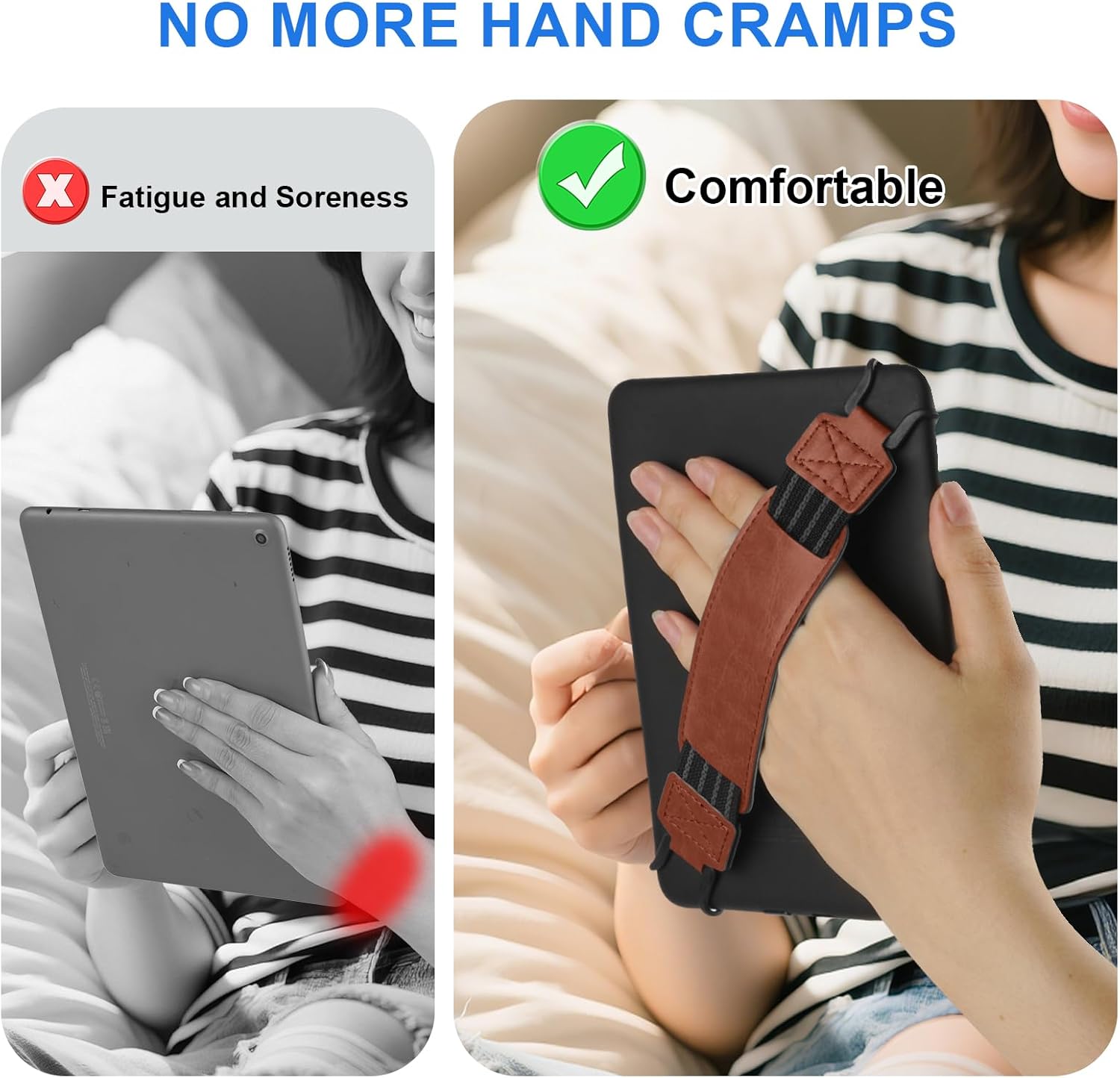 Thumbnail 3 de HoYiXi Universal Soft Hand Strap 6-7 Zoll E-Reader – elastischer Handgurt, kompatibel mit Paperwhite, Kobo, Sony, Tolino und mehr