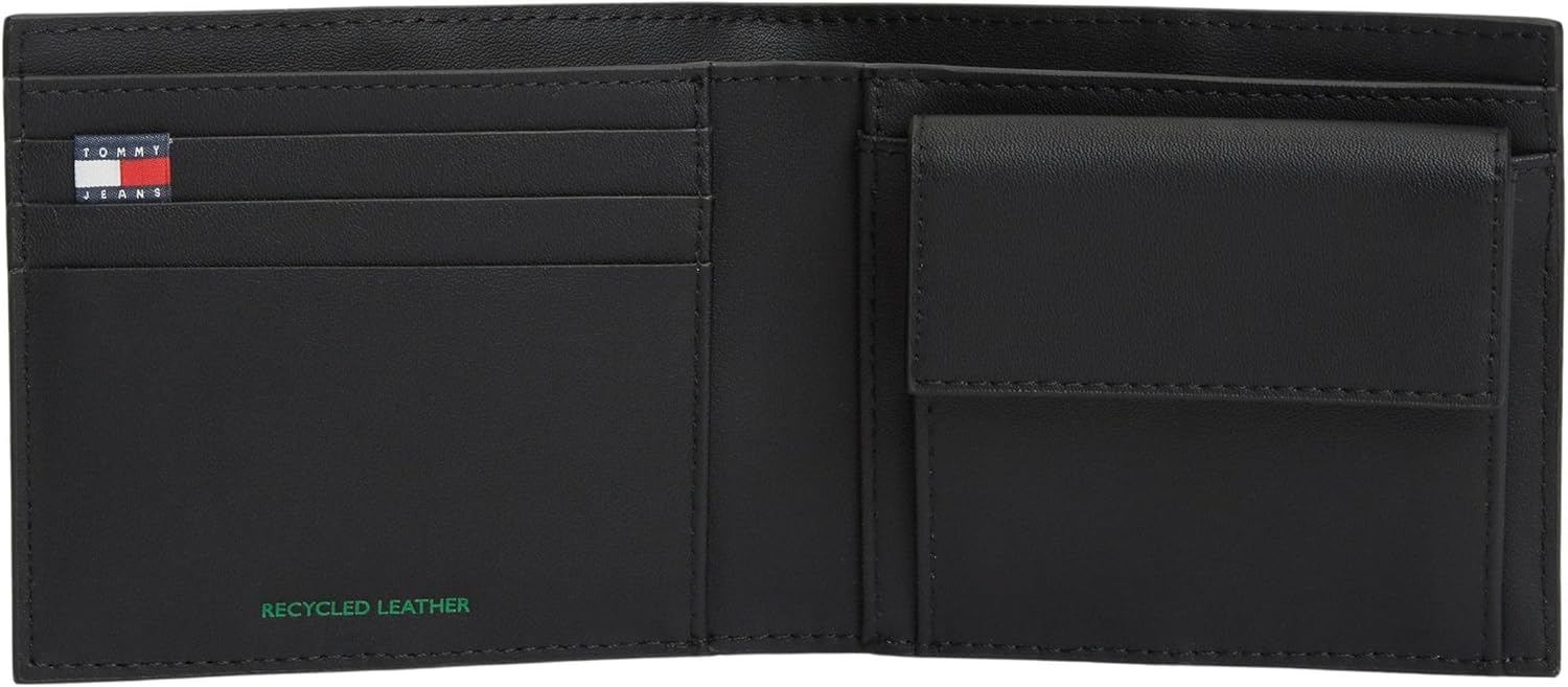 Thumbnail 3 de Tommy Jeans Tjm Heritage Leather CC & Coin portafoglio bifold da uomo