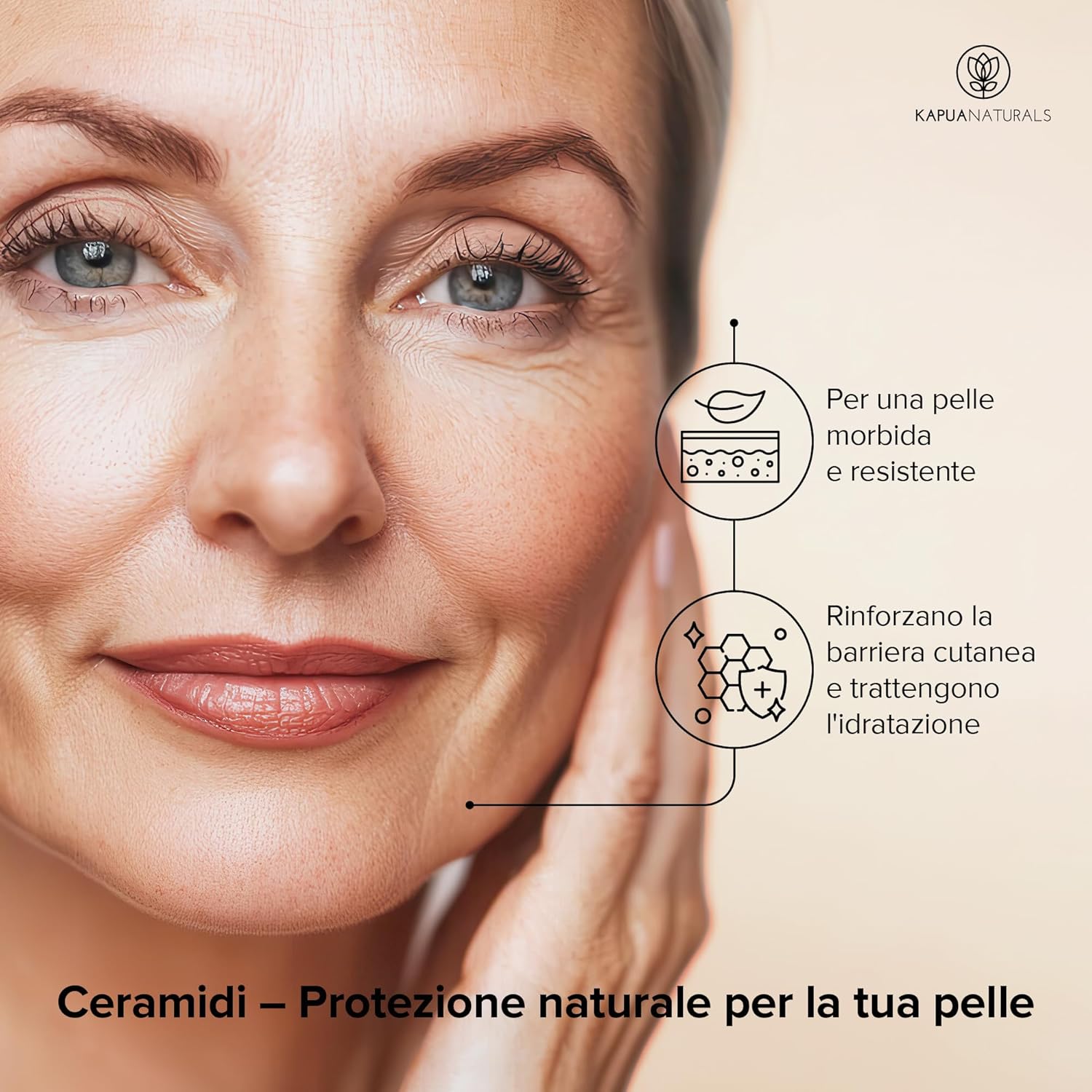 Detalle de Crema BIO Antirughe al Muschio 100 ml con MossCellTec™ – idratazione e protezione della barriera cutanea