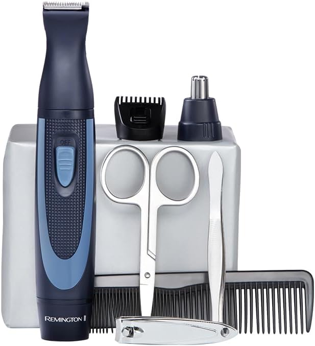 Detalle de Remington NE3890: Trimmer naso/orecchie & kit di Grooming da viaggio 13 pezzi