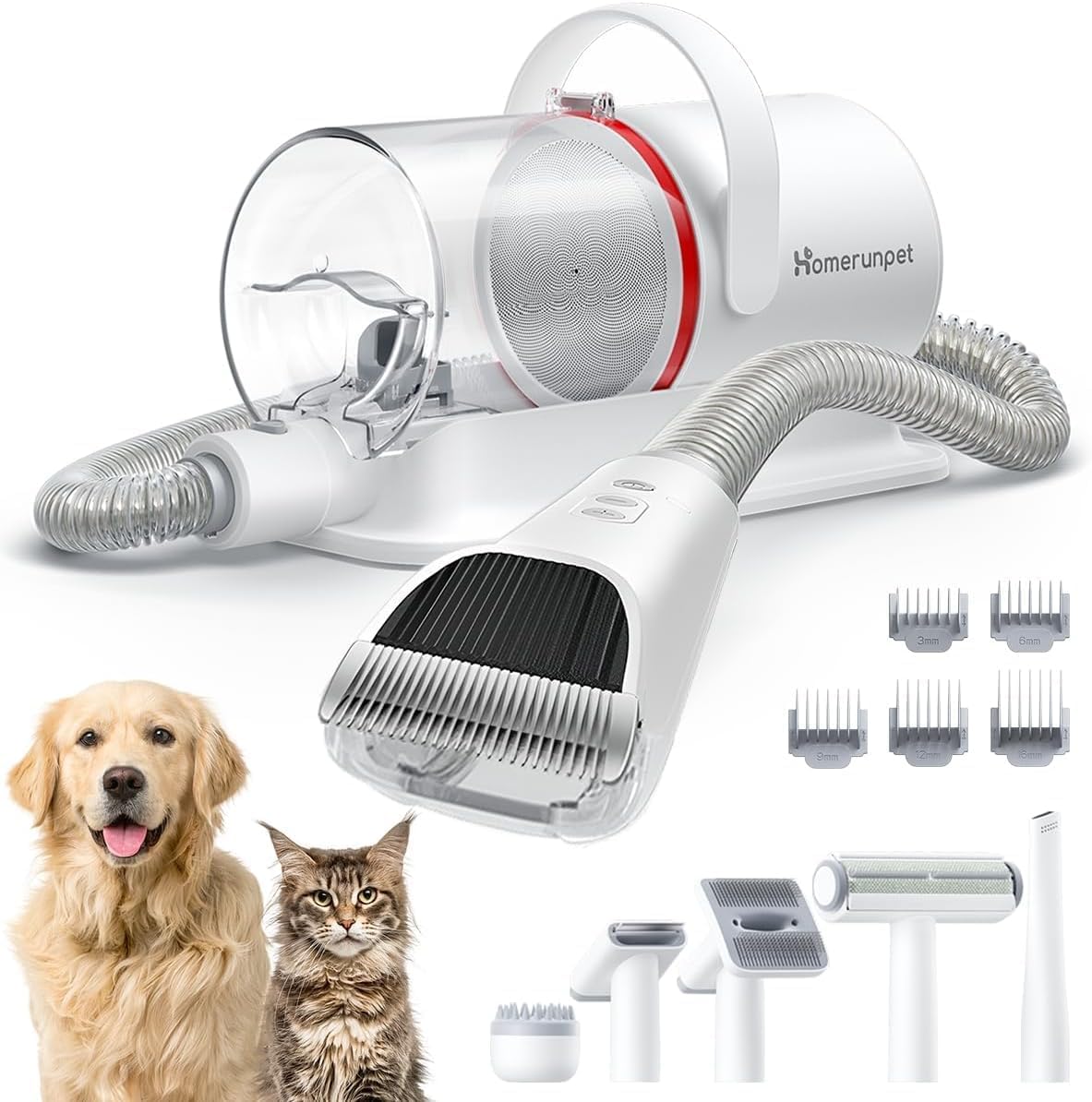 Detalle de HomeRunPet Ultra Quiet Pet Vacuum 1.85L