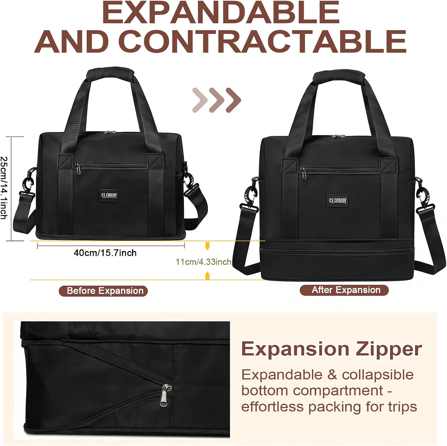 Detalle 2 de CS COSDDI travel bag cabin bag 40x30x20