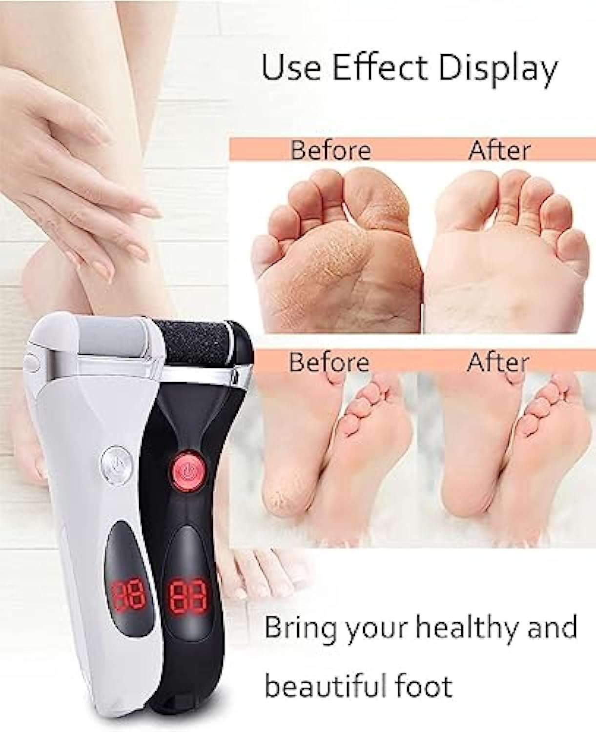 Thumbnail 5 de Jooayou Electric Foot File with 8-in-1 Pedicure Set: Rechargeable, Waterproof Callus Remover for Dry, Cracked Heels