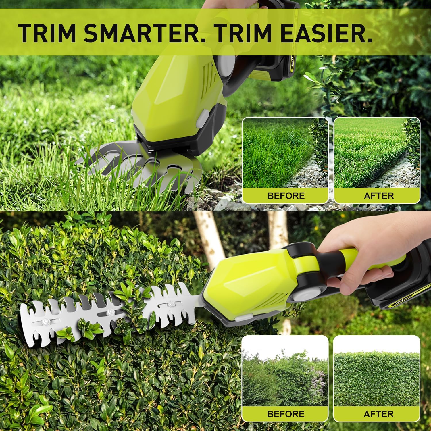Thumbnail 4 de Cordless 2-in-1 Hedge Trimmer, 20V