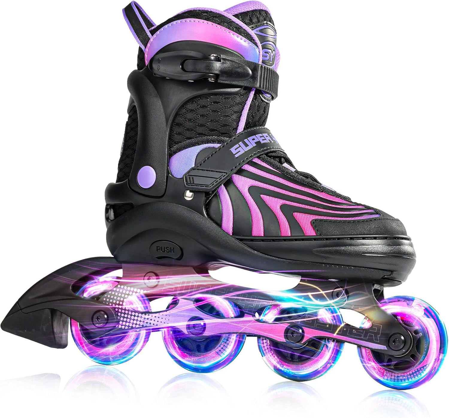 Thumbnail 6 de SUPER YOUNGSTER Adjustable Light-Up Inline Skates for Kids (4–12) with Durable Build