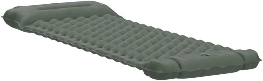 Detalle de HAUSPROFI Isomatte Camping: ultraleichte Luftmatratze mit Fußpumpe & Kissen