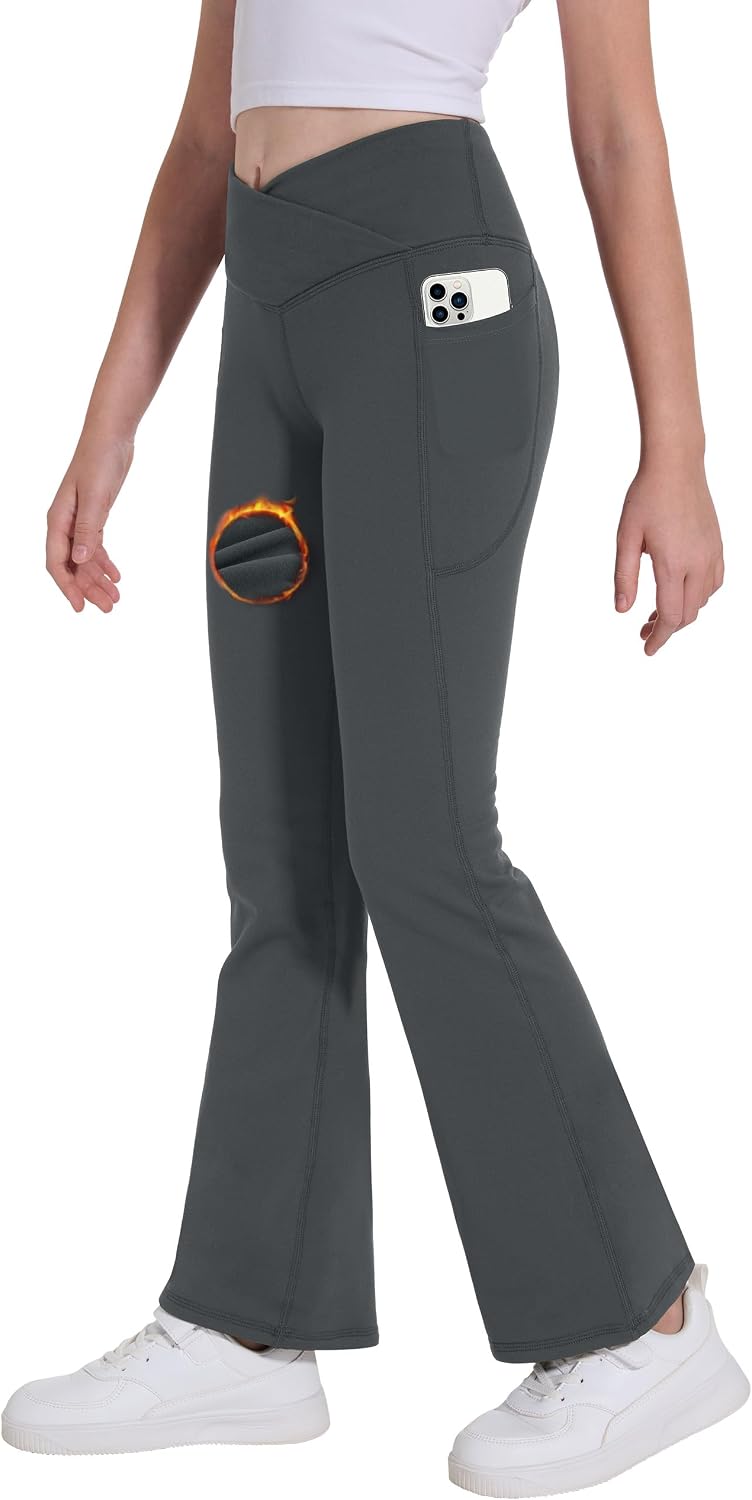 Detalle de Desol Legging évasé doublé en polaire 87% polyester