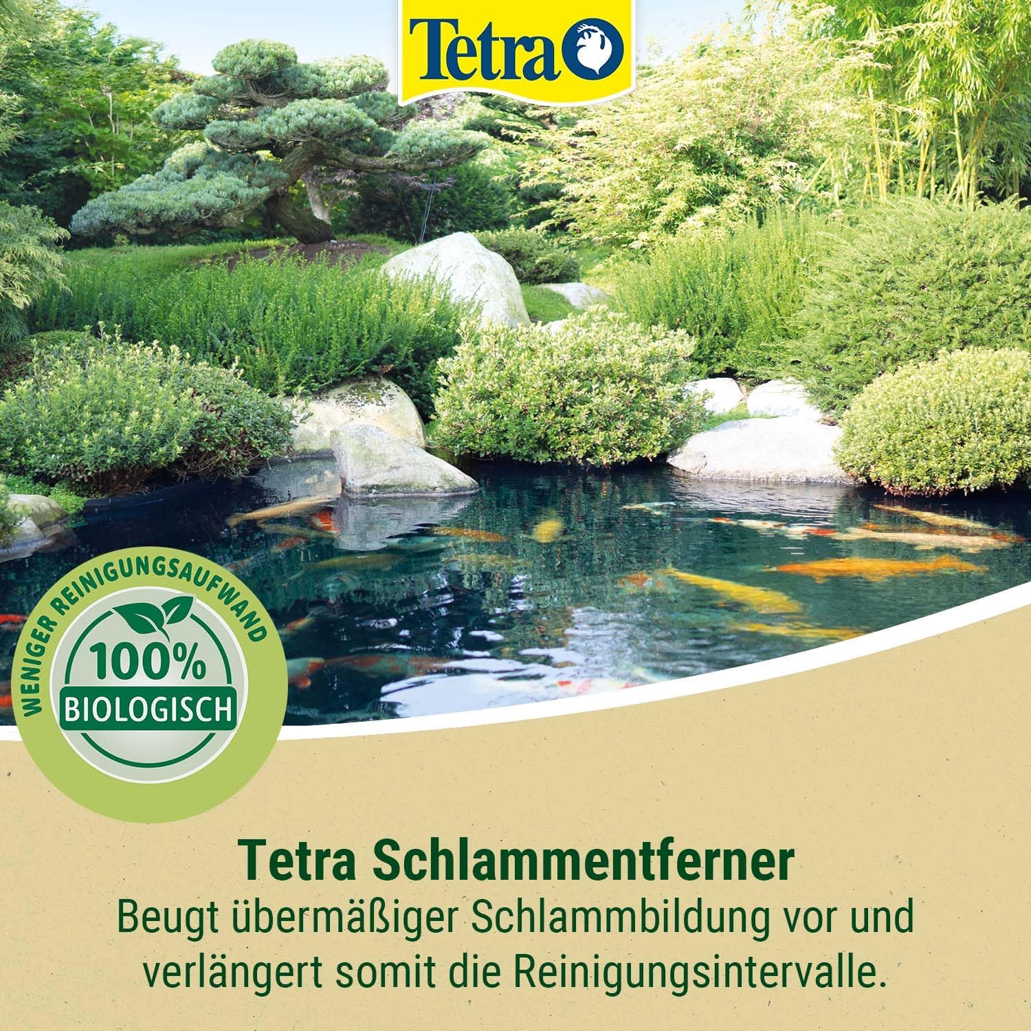 Detalle de Tetra Pond Schlammentferner – 500 ml zur biologischen Schlammreduktion im Gartenteich