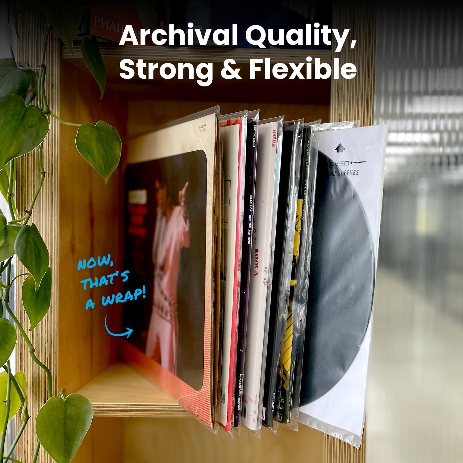 Detalle de EVEO Vinyl Record Sleeves Outer (Outer Sleeves x15 Count)