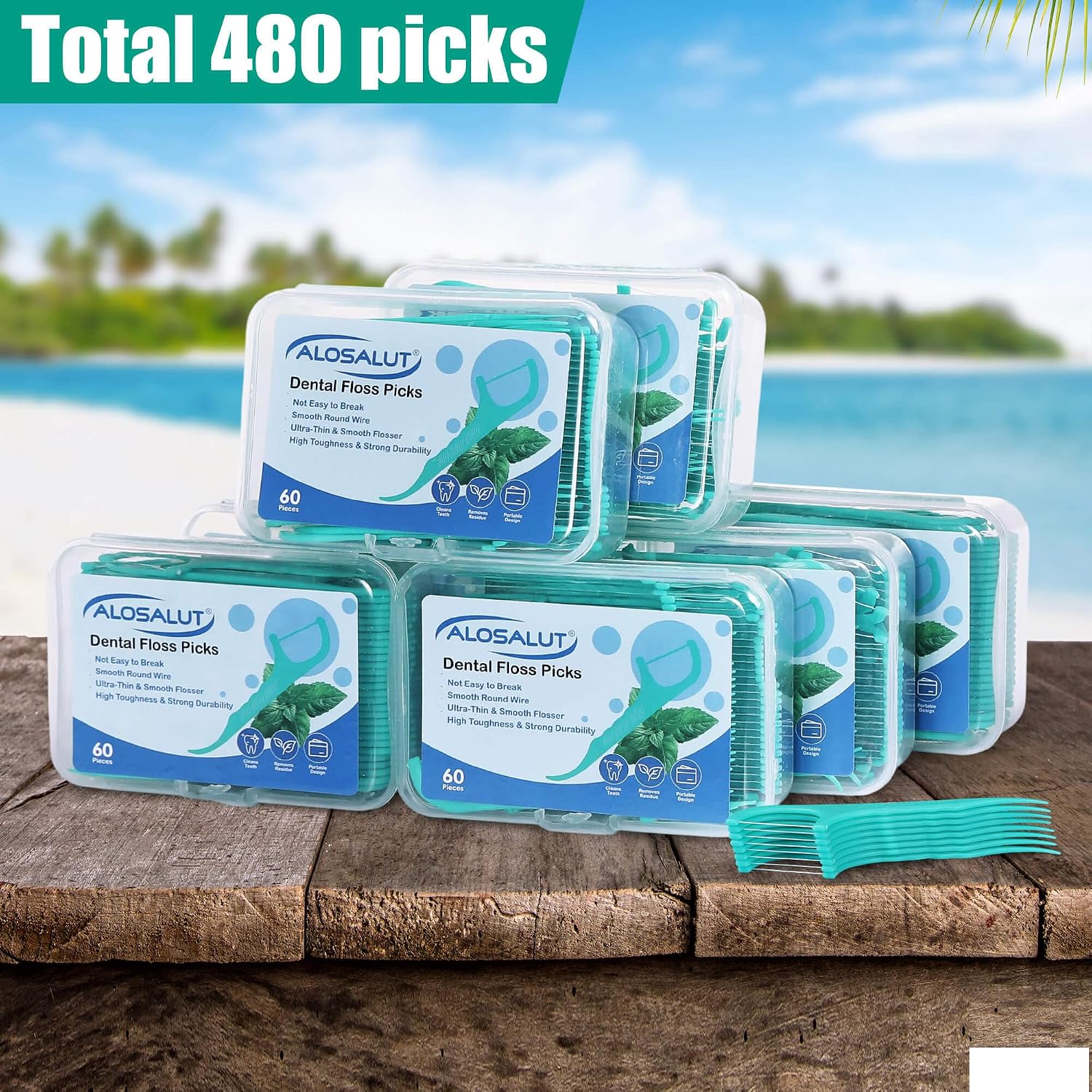 Detalle 2 de Alosalut Alosalut 480 floss picks