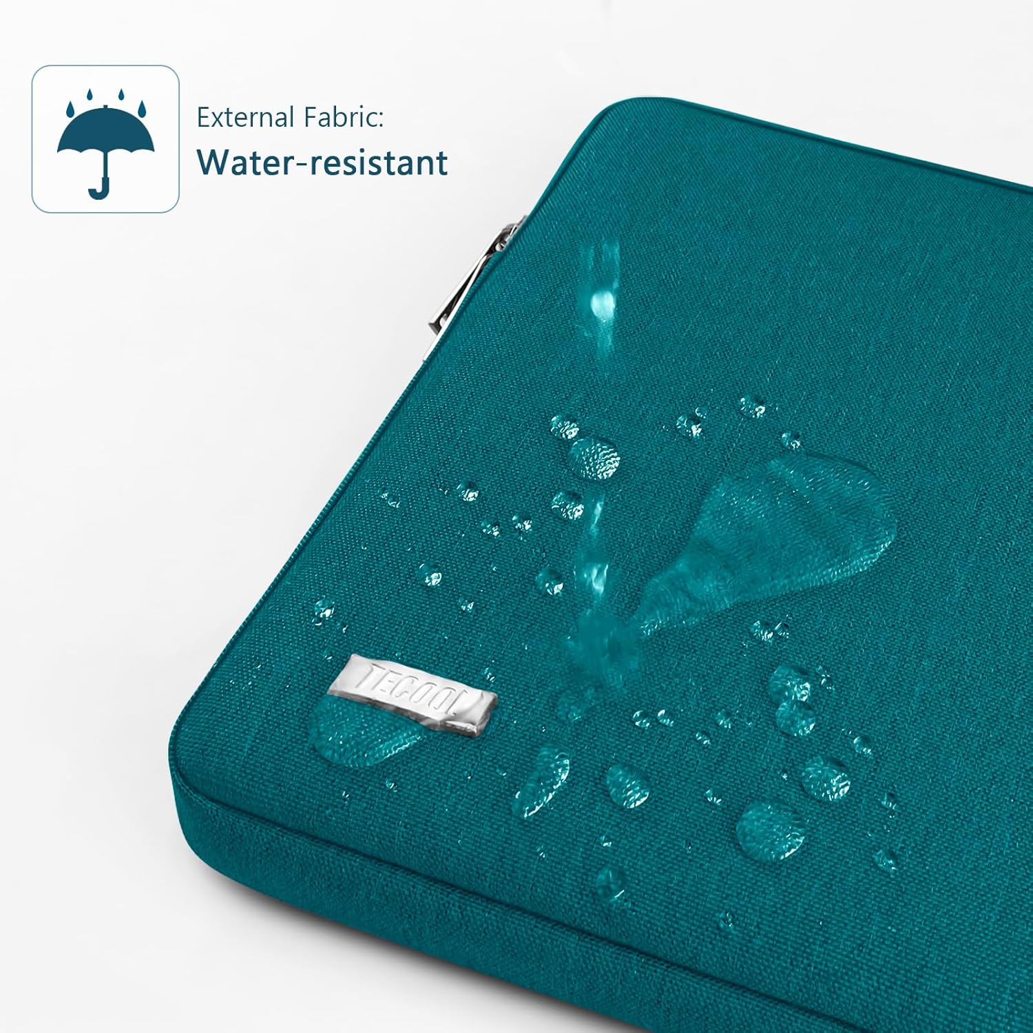 Thumbnail 2 de TECOOL 13,3 Zoll Laptop-Tasche wasserdichte Schutzhülle für MacBook Air/Pro und 13,3“-Ultrabooks (Teal)
