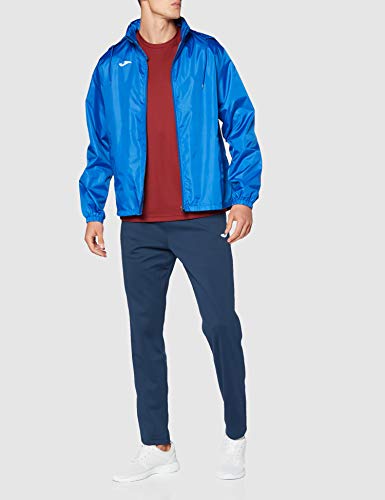 Detalle 2 de Joma chaqueta impermeable infantil azul royal con capucha ajustable, talla M