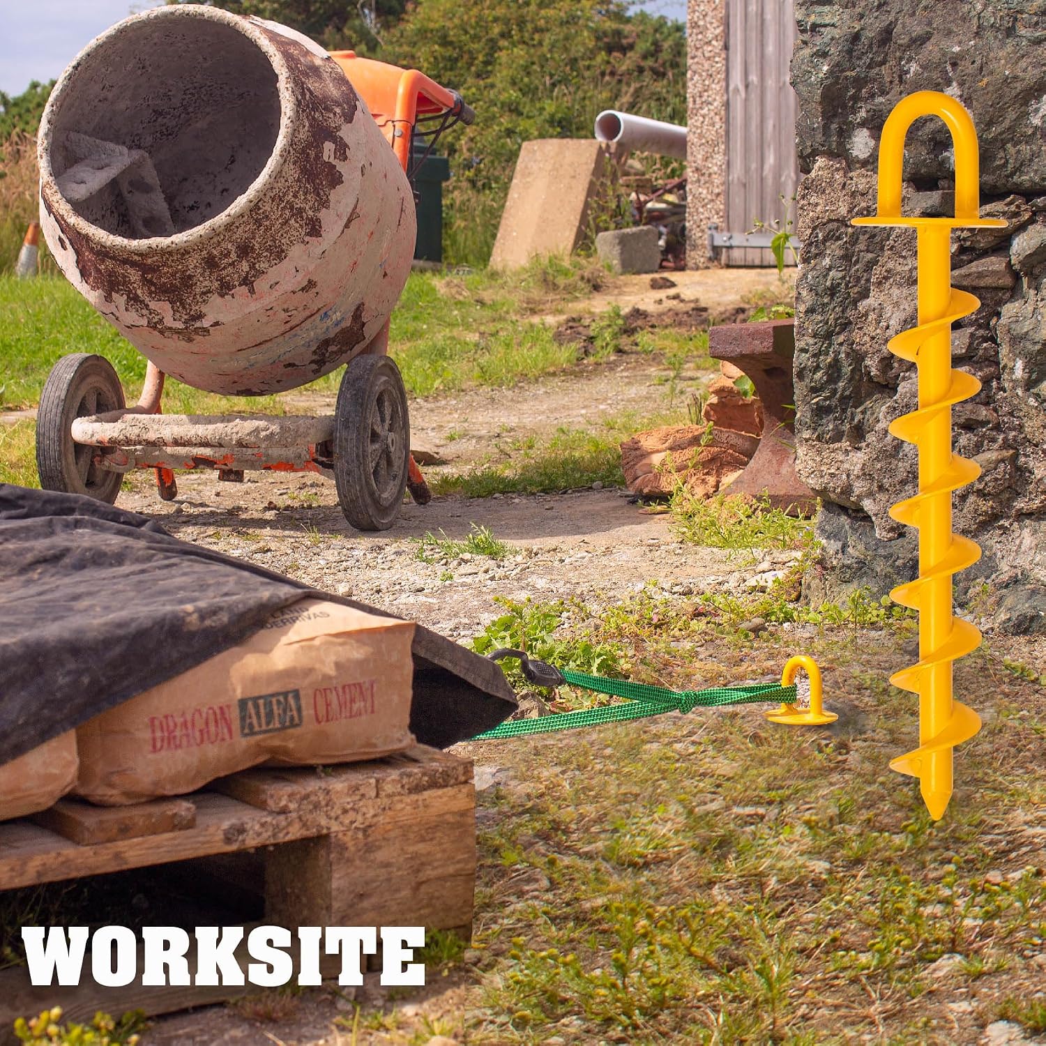 Detalle de Roughneck Heavy Duty Ground Anchor 340mm (13.5") – Load Tested to 160kg