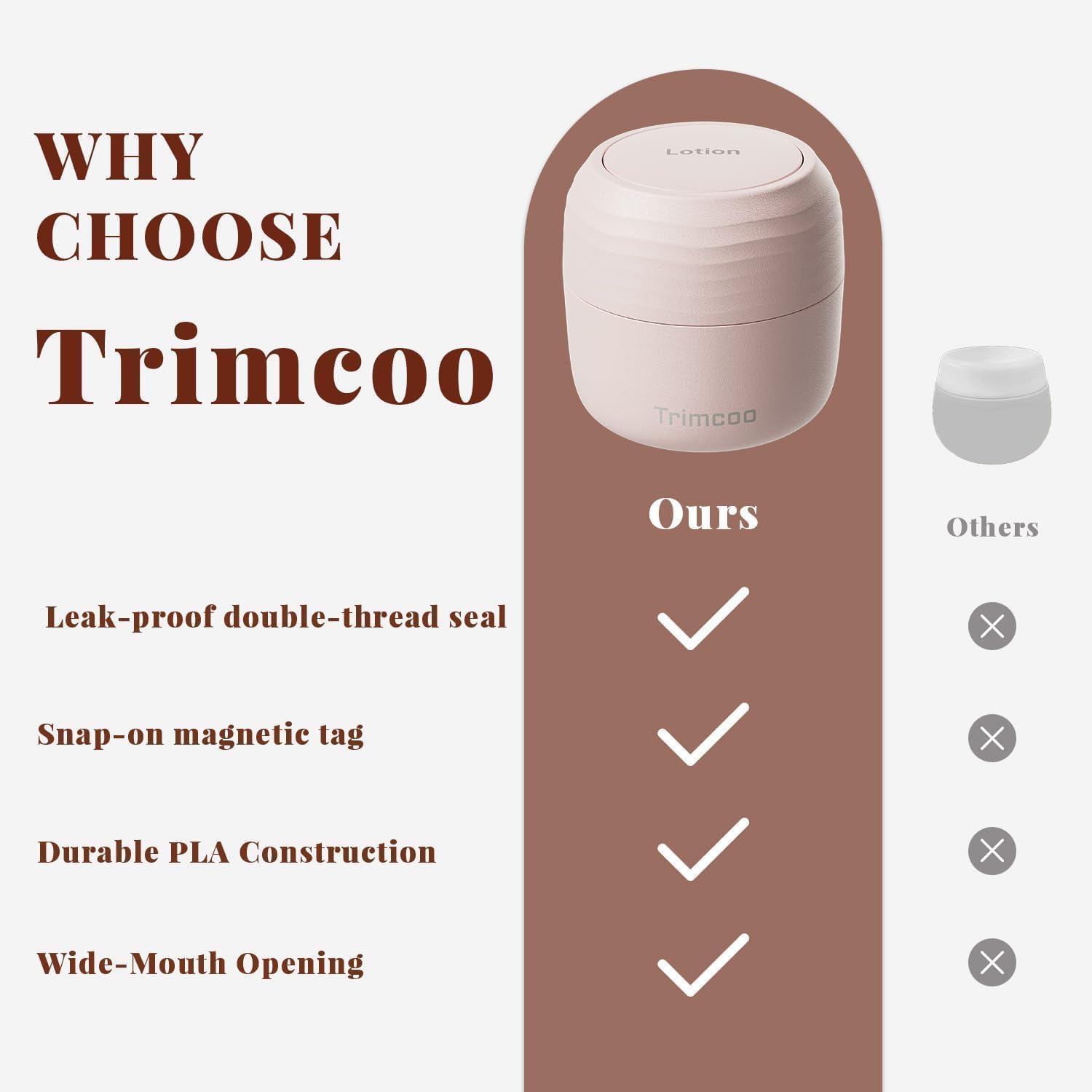 Detalle 1 de Trimcoo Travel Toiletry Containers, 1 oz TSA