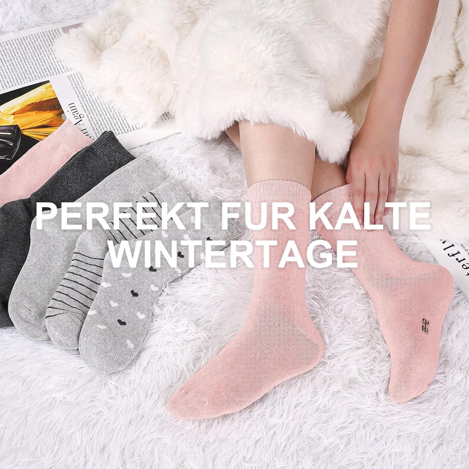 Thumbnail 6 de inaWarm Calcetines Invierno Mujer 6 pares