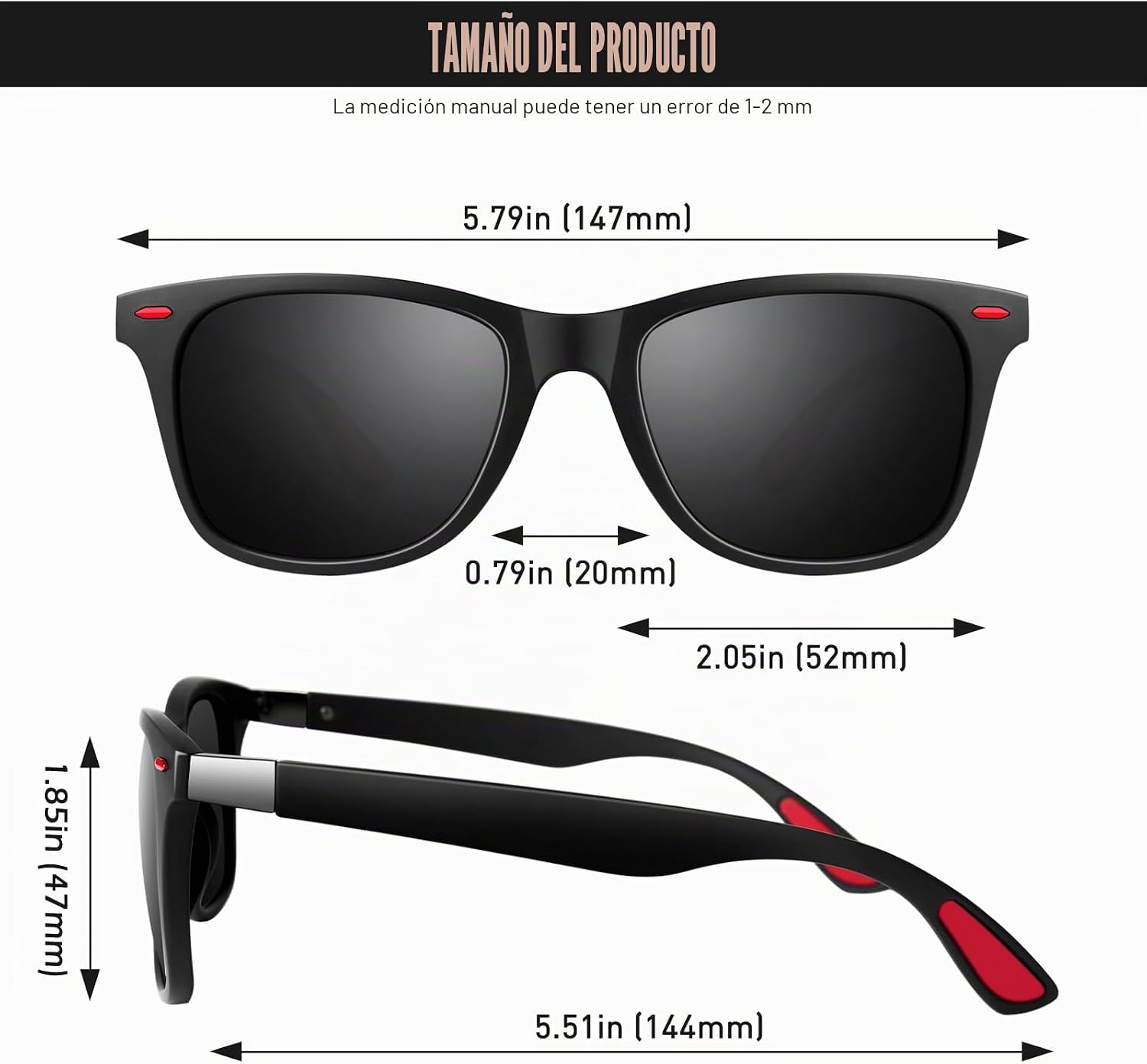 Thumbnail 6 de GQUEEN MOS07 Gafas de sol polarizadas UV400