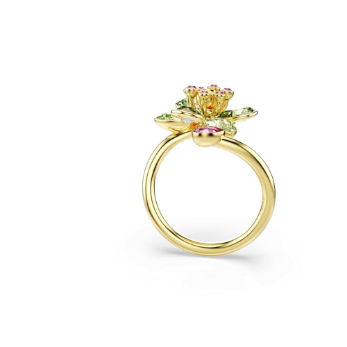 Thumbnail 2 de Swarovski Anillo Idyllia flor verde, baño oro 💍
