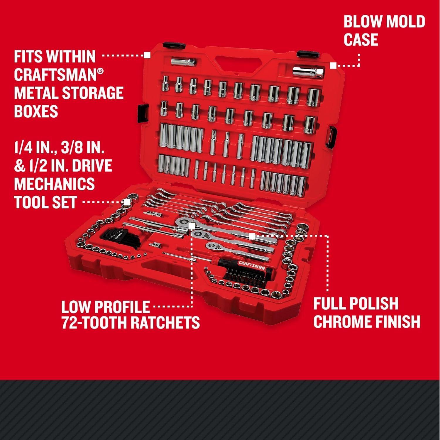Detalle 2 de CRAFTSMAN CMMT12125 159-Piece Socket Set 🛠