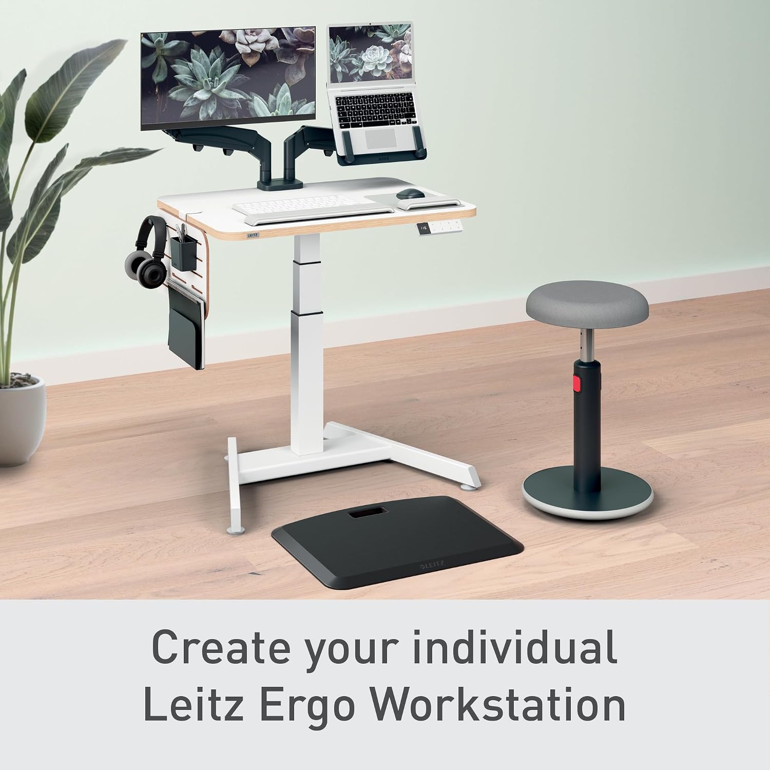 Thumbnail 5 de Leitz Ergo Small Pegboard Desk Organiser 65480000 (White) with Desk Tidy Accessories