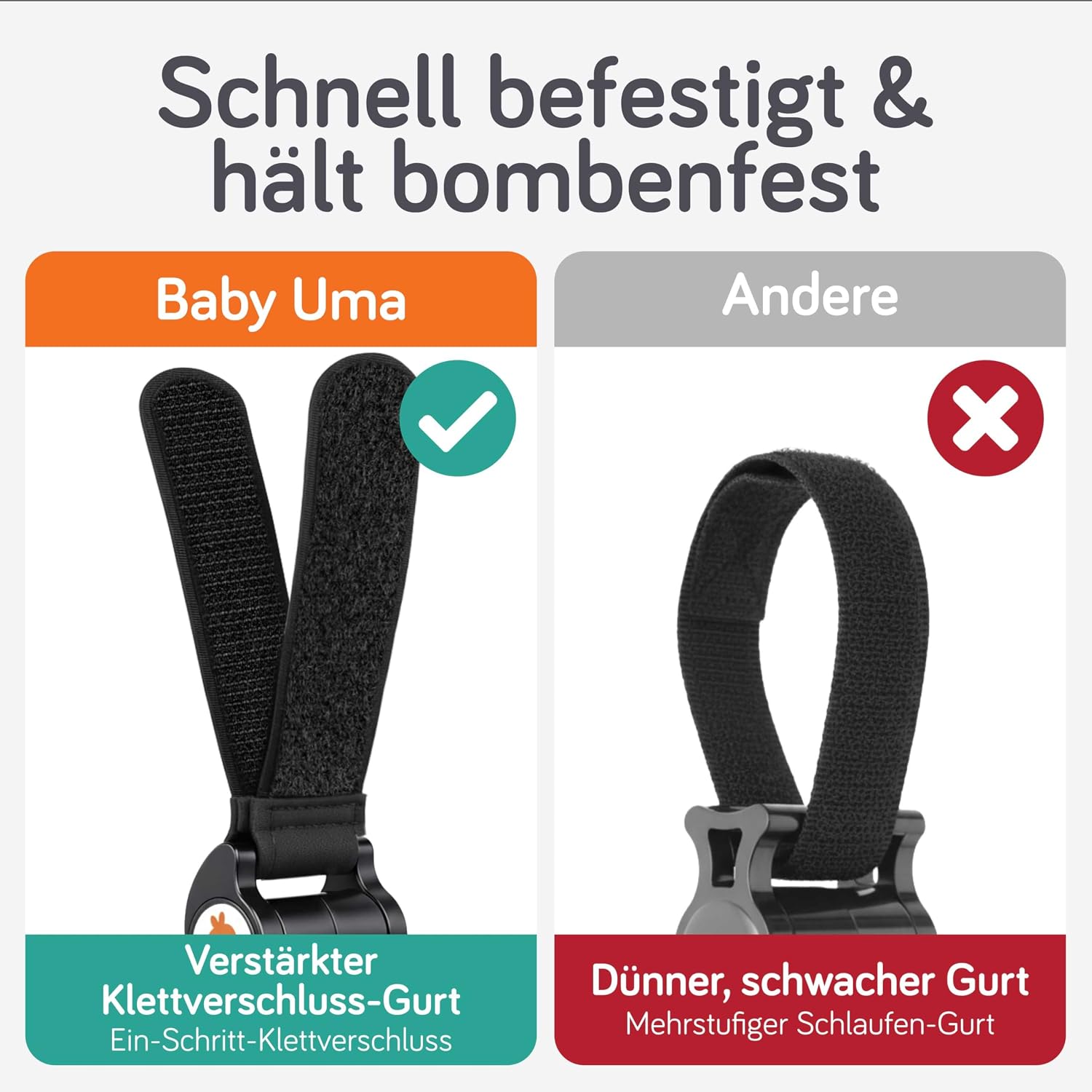 Thumbnail 4 de Baby Uma Kinderwagenhaken 2er-Pack, 5 kg