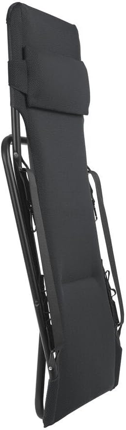 Detalle de Lafuma Mobilier Transabed LFM2853 – składany leżak Air Comfort, 3 pozycje, antracytowy