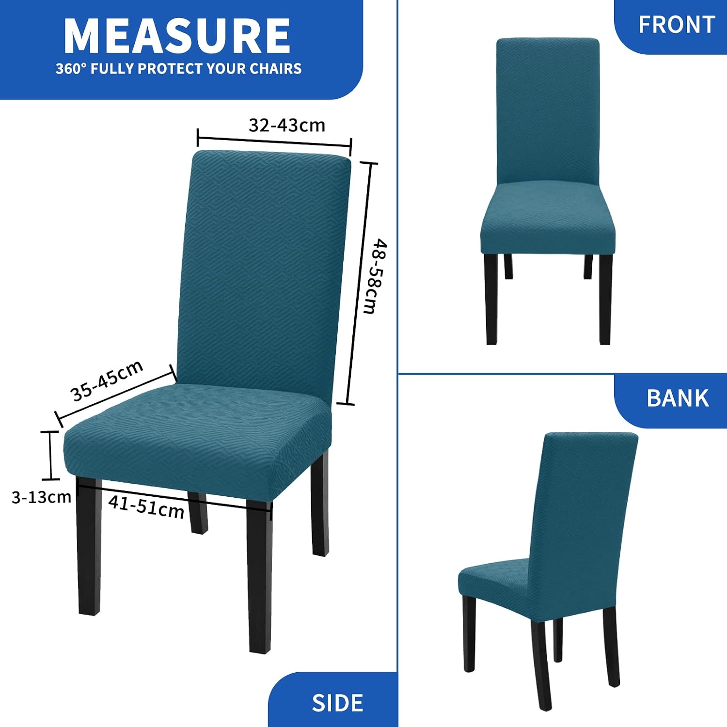 Thumbnail 5 de Ystyle Housse De Chaise 6 Pièces Extensible