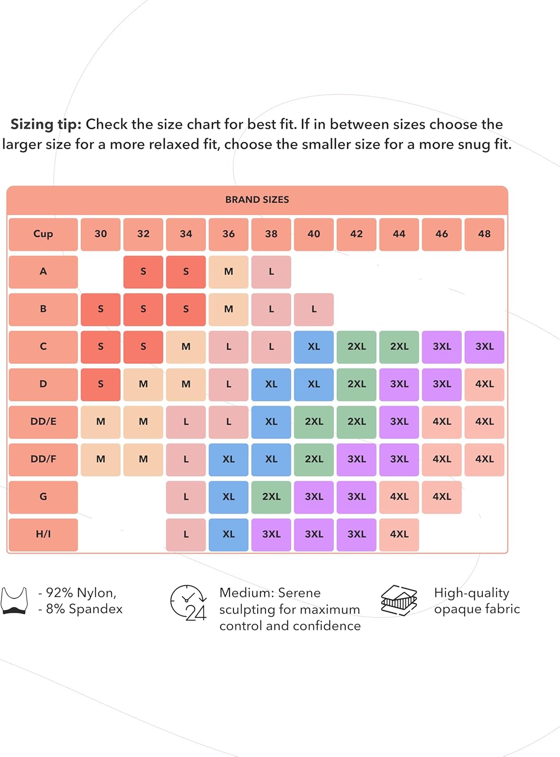 Thumbnail 2 de SHAPERMINT High Support Sports Bra (Plus Size) — Wire-Free Workout Bra With Removable Pads