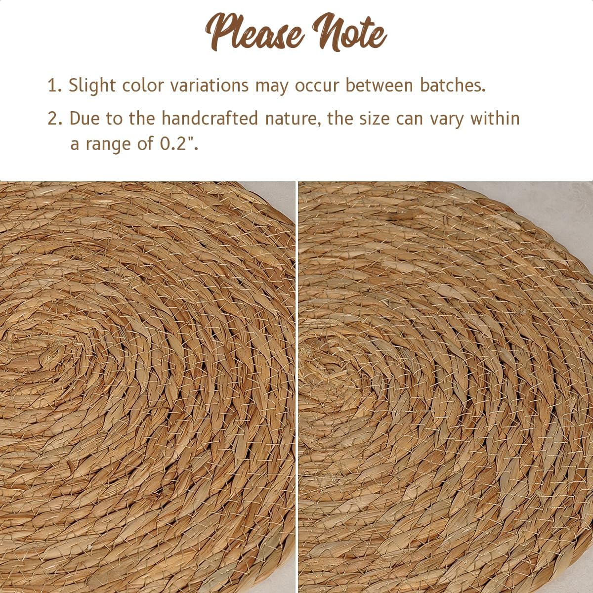 Thumbnail 6 de 13 in Round Woven Placemats Set of 10