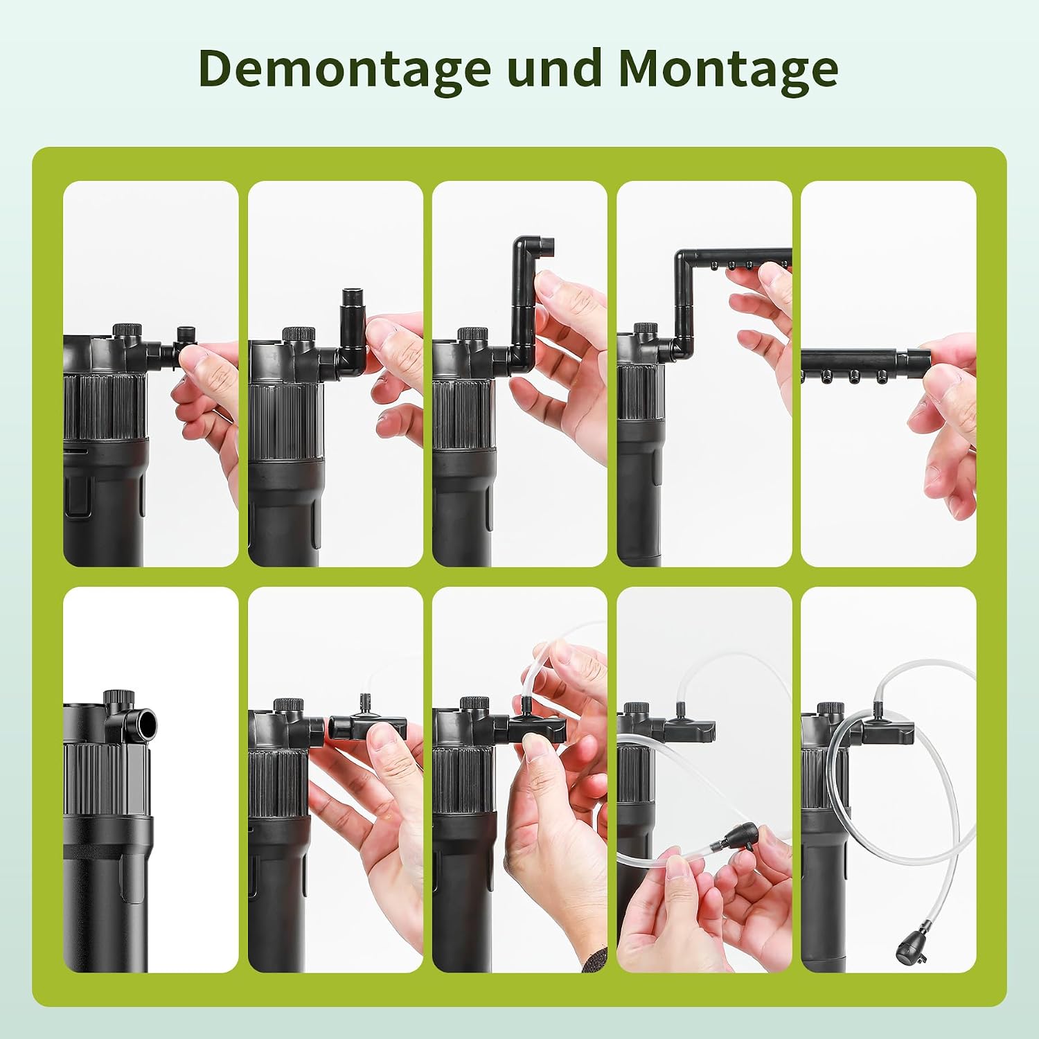 Thumbnail 6 de Forever Speed 5-in-1 Innenfilter mit UV 3W – inkl. Durchflussregler, Regenbrause & 180° Auslass für 40–120 L-Aquarien