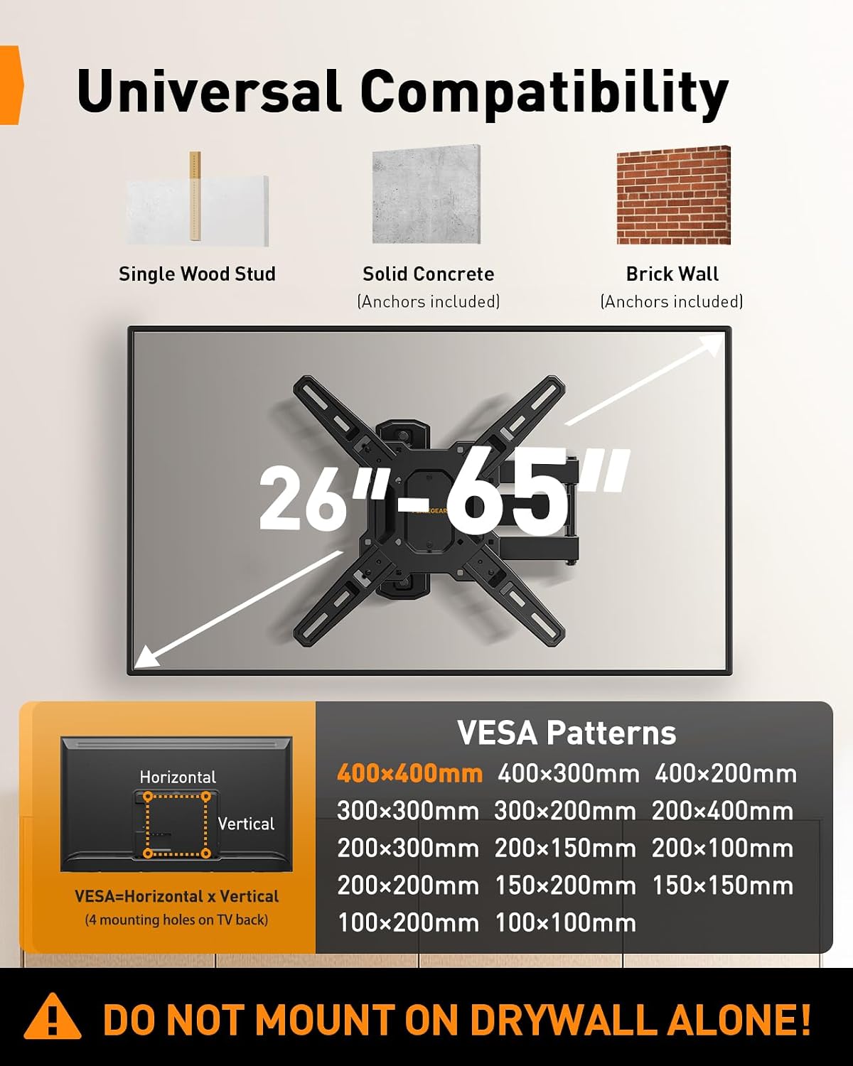 Thumbnail 1 de Perlegear PGMF3 TV Mount 82 lbs