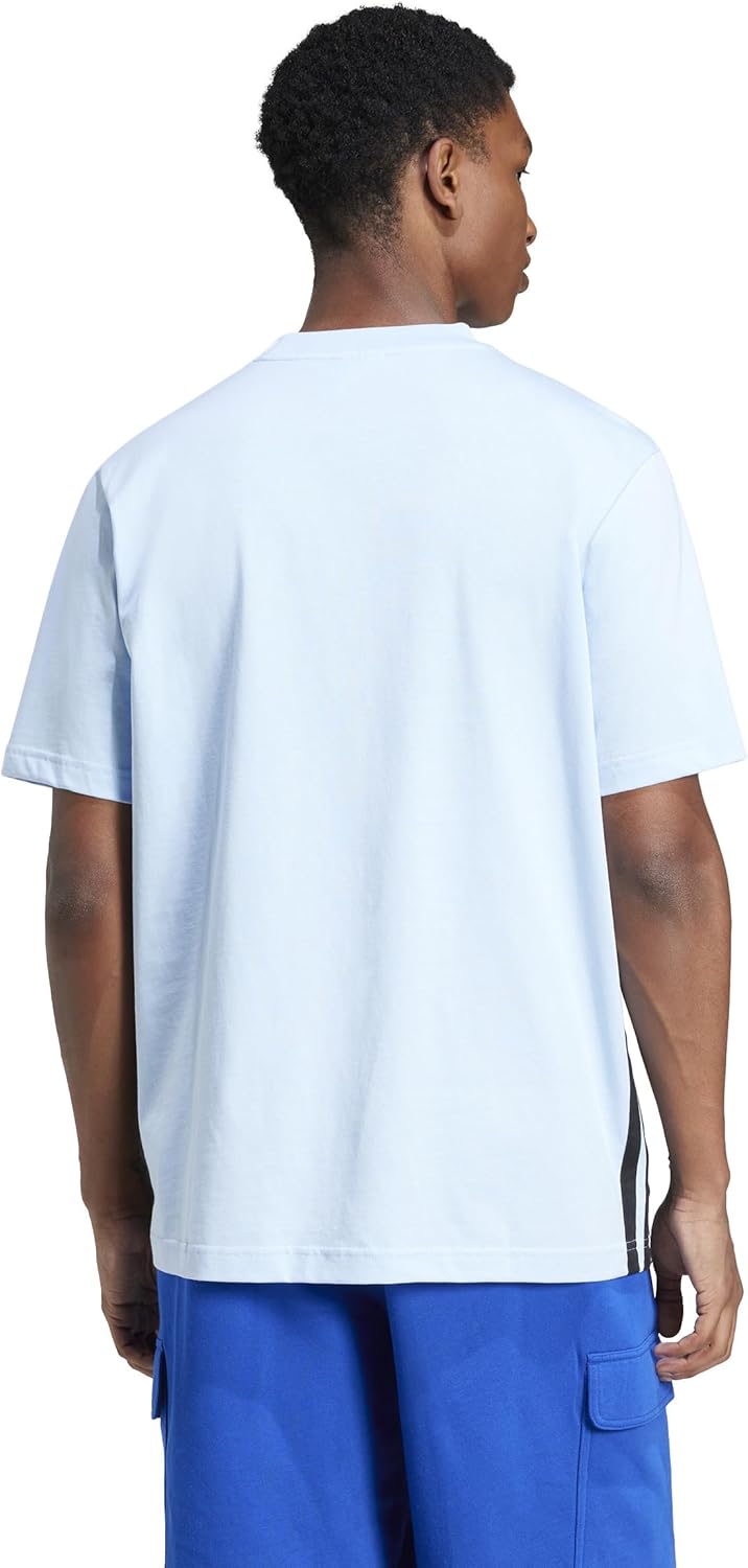 Thumbnail 1 de adidas Herren Essential Three Stripes Single Jersey Tee – klassisches Rundhals-Shirt aus Baumwolle