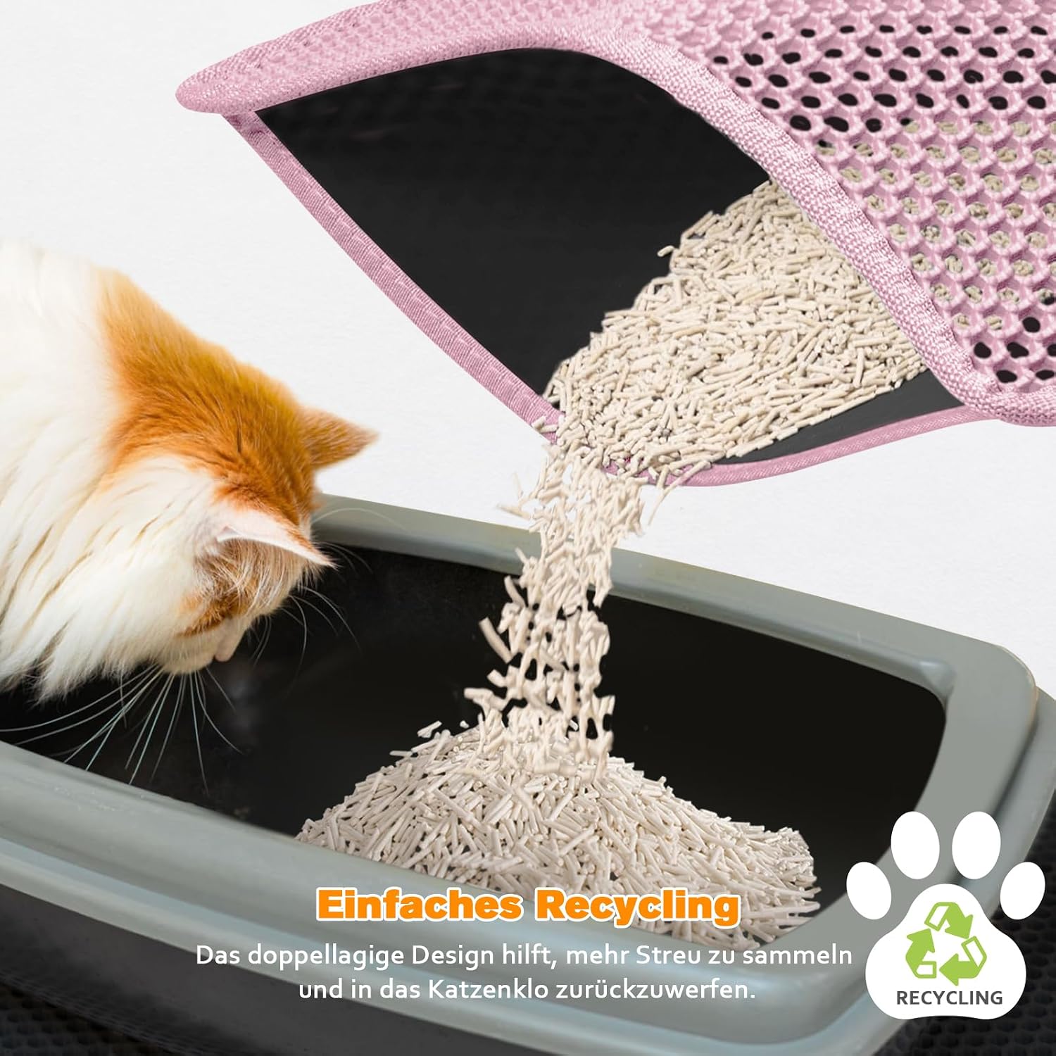 Thumbnail 6 de Blissstorm Katzenklo Matte 60x90 cm – Doppel-Schicht EVA Streu-Matte, wasserdicht und geruchsneutral