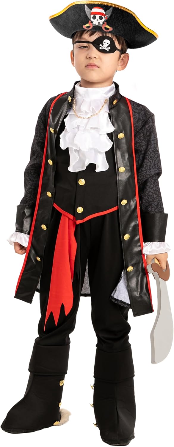 Detalle 2 de Spooktacular Creations Piratenkostüm 5–7 Jahre 🎭