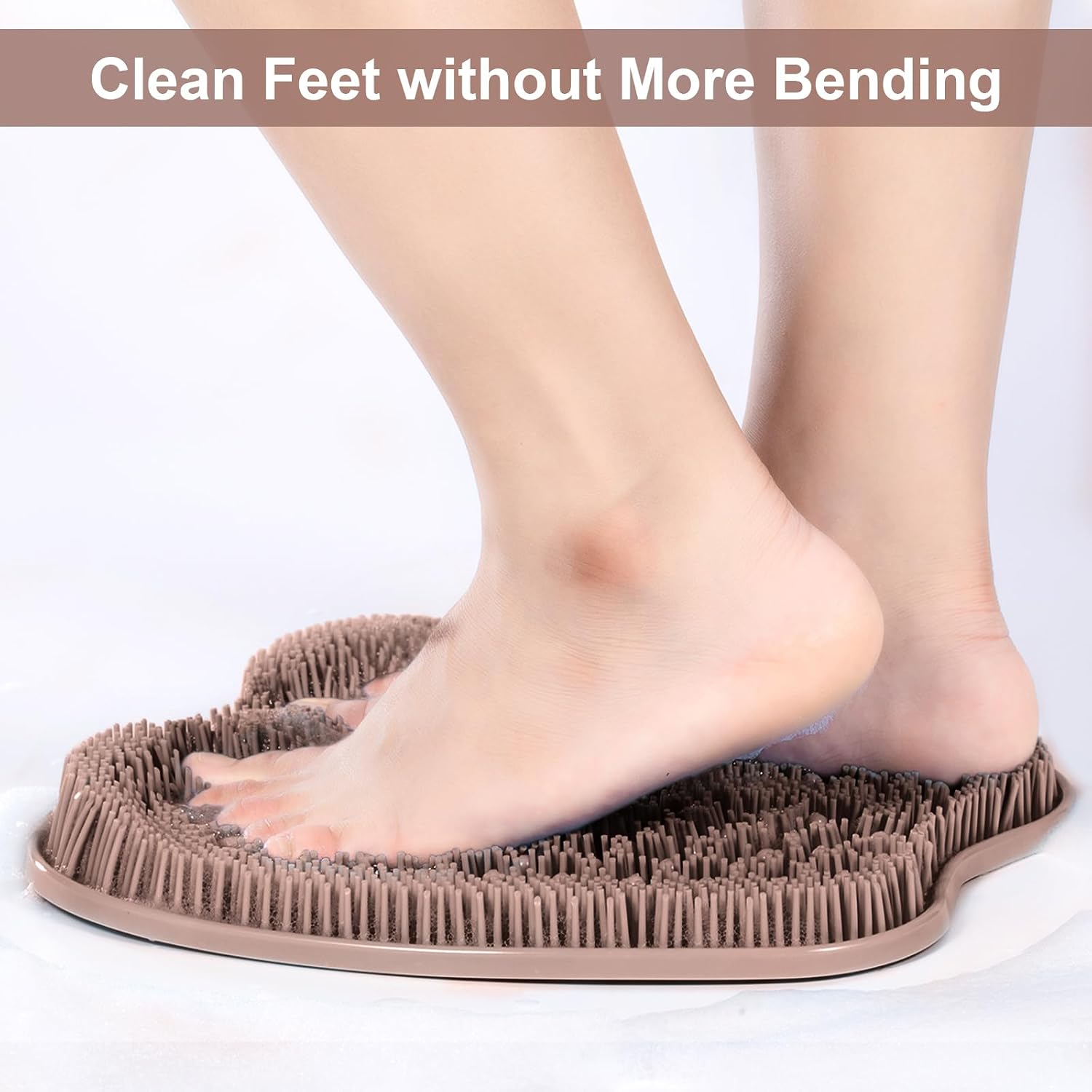 Thumbnail 1 de BESKAR XL Large Foot Scrubber Mat for Shower – Non-Slip Foot Cleaning & Massage