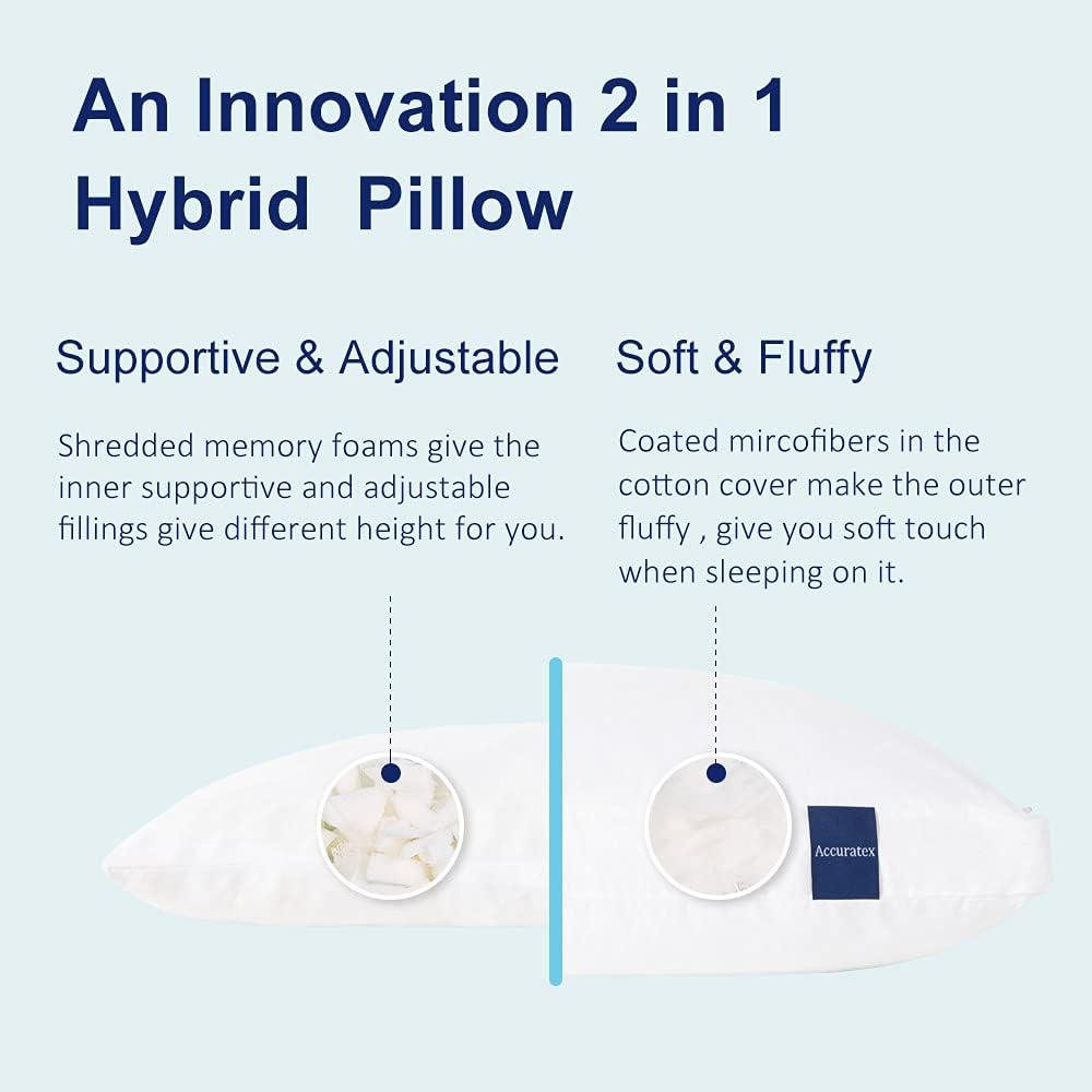 Detalle 2 de ACCURATEX Pillows King Size Adjustable Loft set of 2