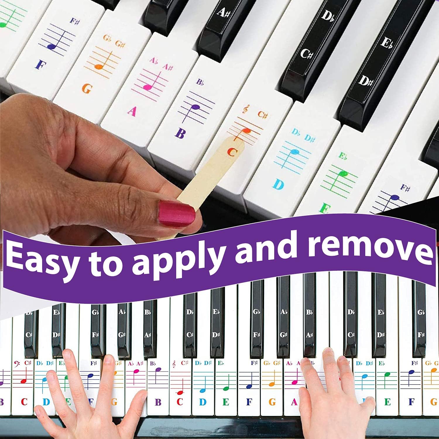 Detalle de QMG Piano Note Stickers, Vinyl